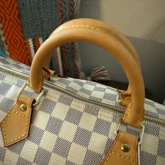 Louis Vuitton Speedy 35 Azur Excellent Condition w/ eBay Authentication Card - Picture 13 of 16